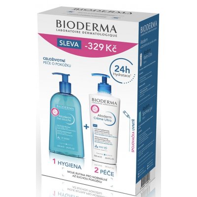 Bioderma Atoderm krém Ultra 500 ml + Sprchový gel 500 ml – Hledejceny.cz