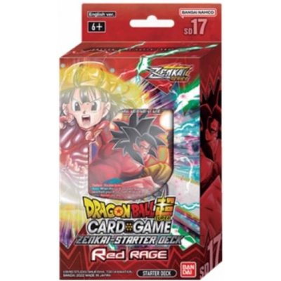 Bandai DragonBall Super Card Game Starter Deck SD17 Zenkai Series Red Rage – Zboží Mobilmania