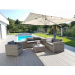 DEOKORK Ratanová variabilní sestava SEVILLA pro 5 osob (šedá) – Zboží Dáma