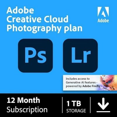 Adobe Creative Cloud Photography Plan, 1TB - 12 měsíců – Zboží Živě