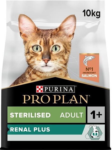 Pro Plan Cat Sterilised Renal Plus granule pro kastrované kočky s lososem 10 kg
