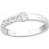 Prsteny Mabell Dámský stříbrný prsten HALFRINA CZ221A4S41440 6C45