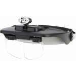 Verk 09015 Náhlavní lupa s LED osvětlením 1,2x 1,8x 2,5x 3,5x – Zboží Živě