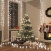 Vánoční osvětlení DKD HOME DECOR LED pohádková světla s 2000 LED diodami studená bílá 45 m PVC