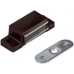 Walteco Nábytkový magnet, nosnost 3-4 kg s jedním otvorem pro šroub, hnědý, 2 ks 84619 – Zboží Mobilmania