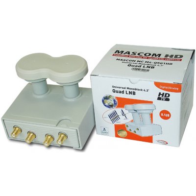 Mascom Monoblok Quad LNB MCM4QS01HD – Sleviste.cz