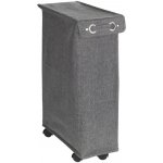 WENKO Textilní , kontejner CORNO PRIME s uzávěrem a kolečky - 43 l, 60 x 18,5 x 40 cm – Zboží Dáma