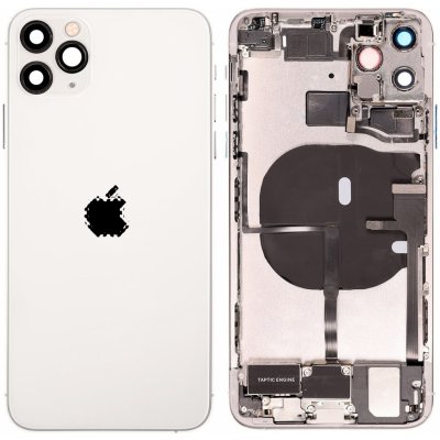 Kryt Apple iPhone 11 Pro Max Zadní Housing s Malými Díly stříbrný – Zboží Mobilmania
