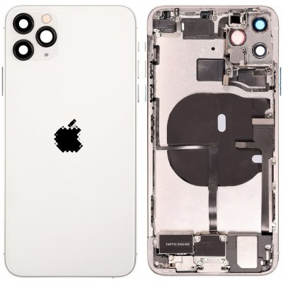 Kryt Apple iPhone 11 Pro Max Zadní Housing s Malými Díly stříbrný – Hledejceny.cz