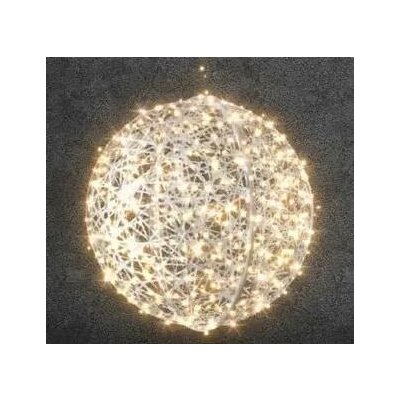 Easy Fix 3D LED světelná koule bílá 130 cm sklolaminát, teplá bílá, 230 V, 24,5 W, 8 kg, 2 díly – Hledejceny.cz