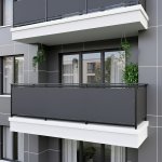 MyBestHome Balkonová zástěna OSLO grafitová, 90 cm, 90 x 300 cm – Sleviste.cz
