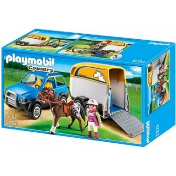 Playmobil 5223 AUTO S PŘÍVĚSEM PRO KONĚ