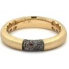 Prsteny Beny Jewellery Zlatý Prsten s Černými Kameny 7131801