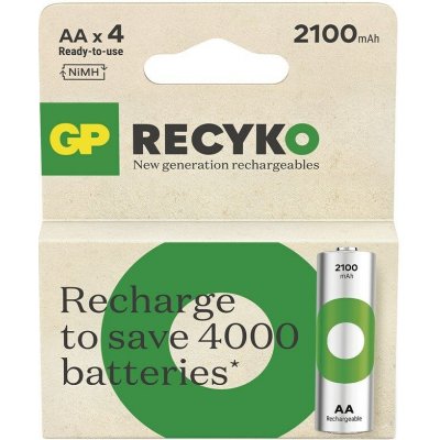 GP ReCyko AA 2100mAh 4ks 1032224210 – Zboží Živě