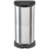 Koš Curver ST2211420 DECO BIN 40 l stříbrný / černý