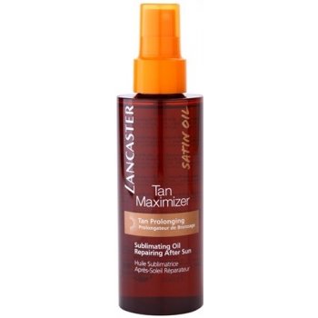 Lancaster Tan Maximizer suchý regenerační olej pro prodloužení opálení na obličej a tělo (Sublimating Oil Repairing After Sun) 150 ml