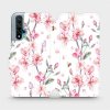 Pouzdro Mobiwear parádní flip Huawei Nova 5T - M124S Růžové květy