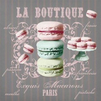 Ubrousek 33 x 33 cm LA BOUTIQUE – Zboží Mobilmania