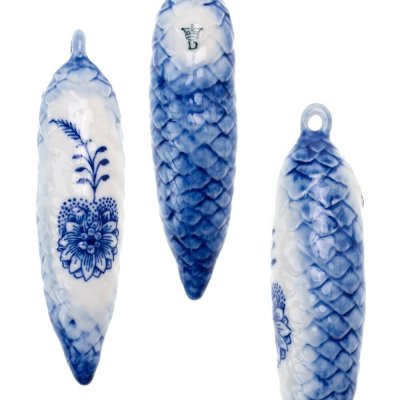 Cibulák Dubí Vánoční ozdoba šiška cibulový porcelán 10535 – Hledejceny.cz
