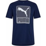 Puma pánské tričko navy white – Sleviste.cz