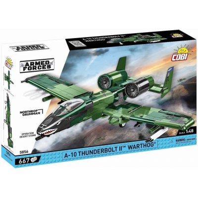 COBI 5856 Armed Forces Americký bitevní letoun A-10 Thunderbolt II WARTHOG 1:48 – Hledejceny.cz