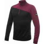 Sensor Merino Extreme krátký zip černá/port red – Zboží Mobilmania