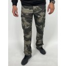 Loshan pánské plátěné kalhoty vojenské barvy 08 Vojenská