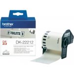 Páska Brother DK-22212 (bílá filmová role 62mm x 15,24m) – Zboží Živě