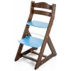 Dětský stoleček s židličkou Hajdalánek rostoucí židle Maja ořech modrá