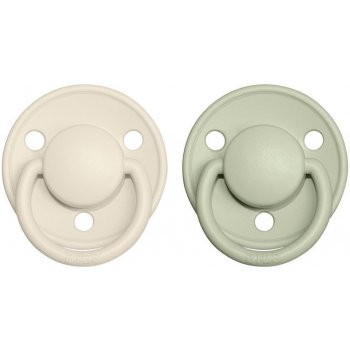 Bibs De Lux silikon Ivory sage 2 ks