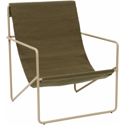 FERM LIVING Křeslo Desert Lounge, Cashmere / Olive – Hledejceny.cz