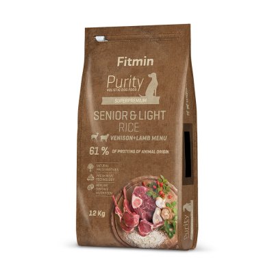 Fitmin Purity Rice Senior & Light Venison & Lamb 2 x 12 kg