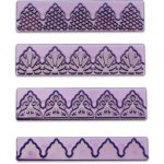 Pavoni Vykrajovátko a 3 vytlačovače na marcipán (krajky) 14x3,5cm – Zboží Dáma