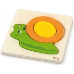 Viga dřevěné puzzle pro nejmenší šnek – Zboží Mobilmania