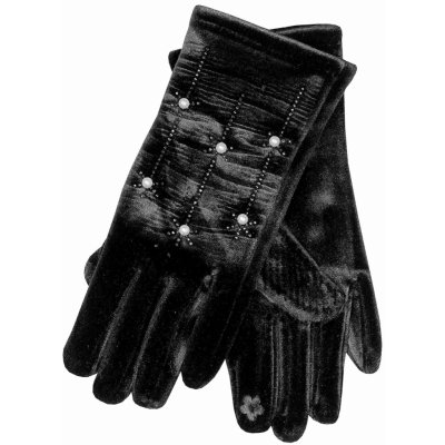 Sofia Nera dámské rukavice na podzim černá – Zboží Mobilmania