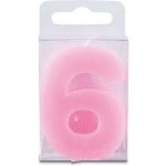 Stadter Svíčka ve tvaru číslice 6 mini růžová – Zbozi.Blesk.cz