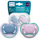 Avent Philips šidítko Ultra air neutral dívka modrá 2ks – Sleviste.cz