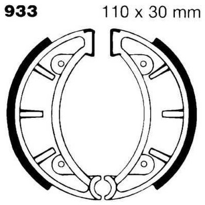 EBC 933 WG brzdové pakny čelisti na motorku – Sleviste.cz