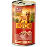 Propesko Senior drůbeží a mrkev v omáčce kousky 1240 g – Sleviste.cz