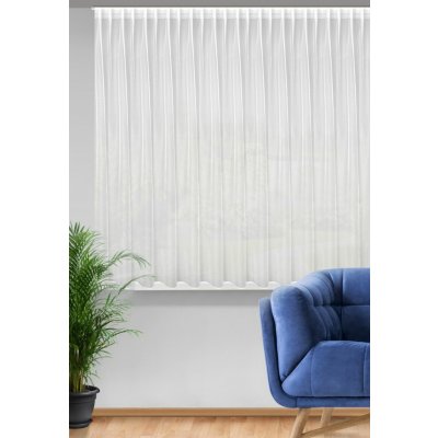 HOTOVÁ ZÁCLONA TONIA NA PÁSCE 290X170 CM BÍLA – Hledejceny.cz