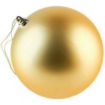 DECOLED Velká vánoční ozdoba 20 cm plastová koule Šampaň lesklá – Hledejceny.cz