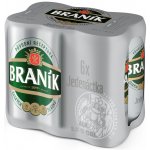 Braník Světlý Ležák 11° 6 x 0,5 l (plech) – Hledejceny.cz