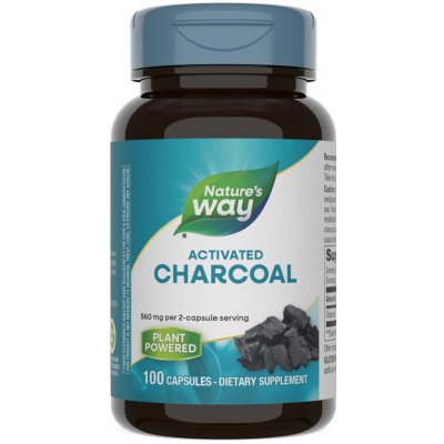 Nature's Way Activated Charcoal 100 kapslí – Hledejceny.cz