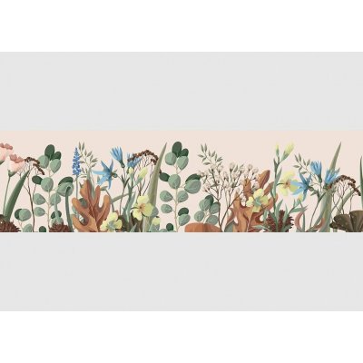 AG Design WB-8255 Samolepící bordura Zelený Ráj, rozměry 5 m x 13,8 cm – Zboží Dáma