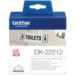 Filmová role Brother DK22212, 62mm x 15.24m, bílá, 1 ks, pro tiskárny štítků QL – Hledejceny.cz