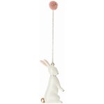 Maileg Velikonoční dekorace Bunny No. 2, bílá barva, kov