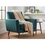 Mybesthome přehoz na křeslo bavlna s akrylem AMBRA béžová 70 x 160 cm – Zboží Dáma