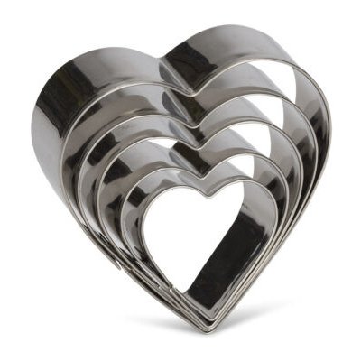 PATISSE Sada vykrajovátek - srdce 5 ks – Sleviste.cz