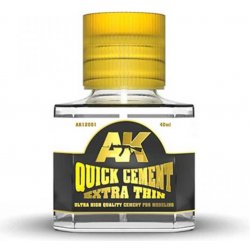 AK-Interactive AK12001 QUICK CEMENT EXTRA THIN 40ml