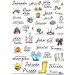 HuráPapír Samolepky průhledné A4 - Terapie zahradou – Hledejceny.cz